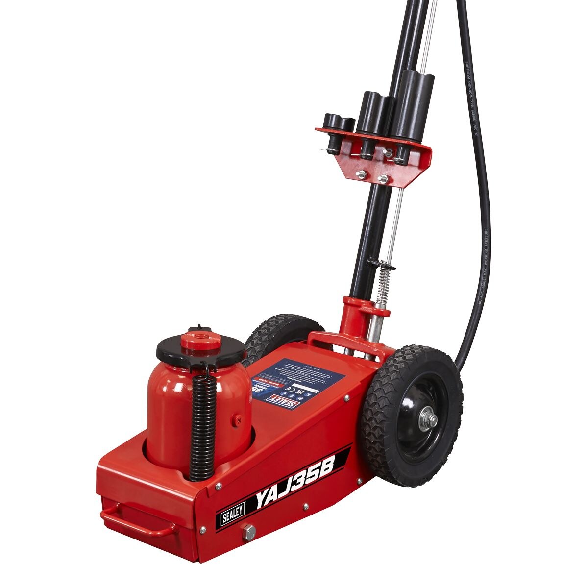 Sealey Air Operated Single Stage Trolley Jack 35 Tonne - Image 3
