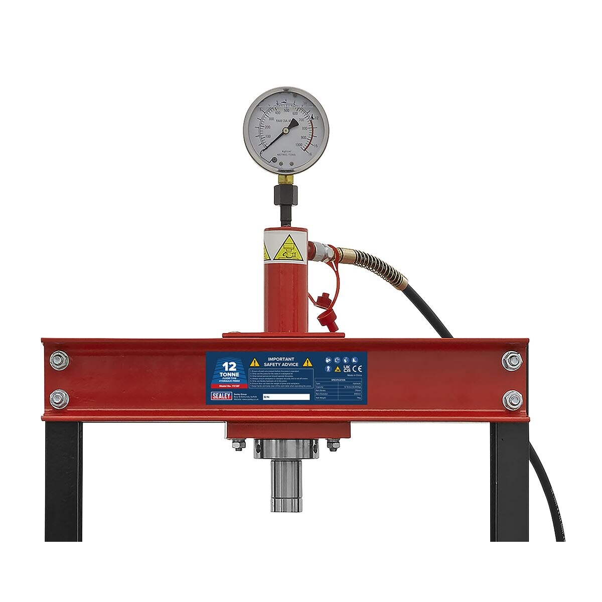 Sealey Hydraulic Floor Type Press 12 Tonne - Image 2