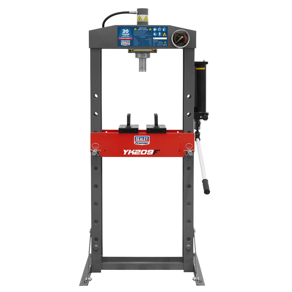 Sealey Premier Hydraulic Floor Type Press 20 Tonne - Image 3
