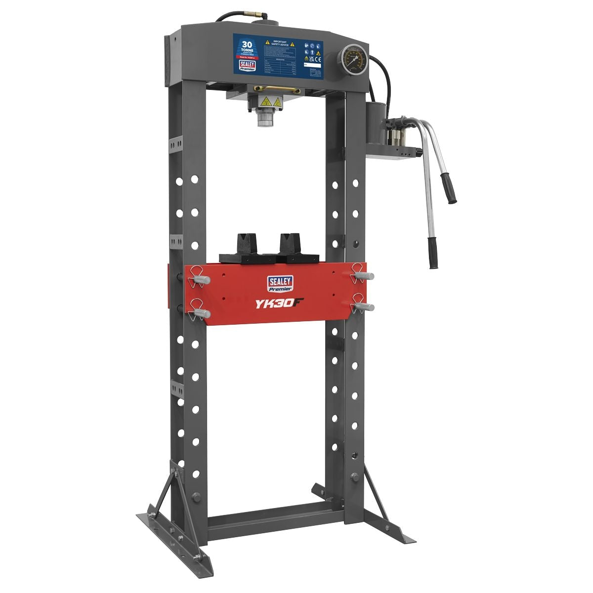 Sealey Premier Hydraulic Floor Type Press 30 Tonne - Image 1