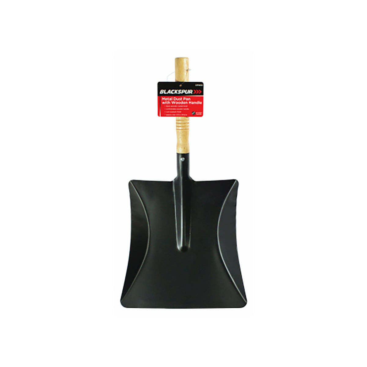 Fireside Metal Dust Pan with Wooden Handle