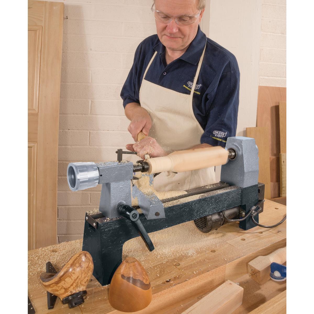 Draper 230V Variable Speed Mini Wood Lathe, 250W - Image 4