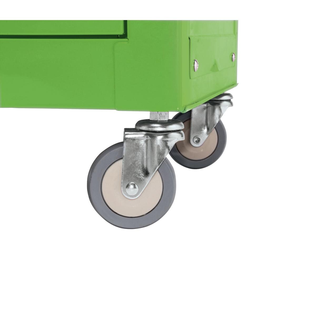 Draper Combined Roller Cabinet and Tool Chest, 6 Drawer, 24", Green - Image 2