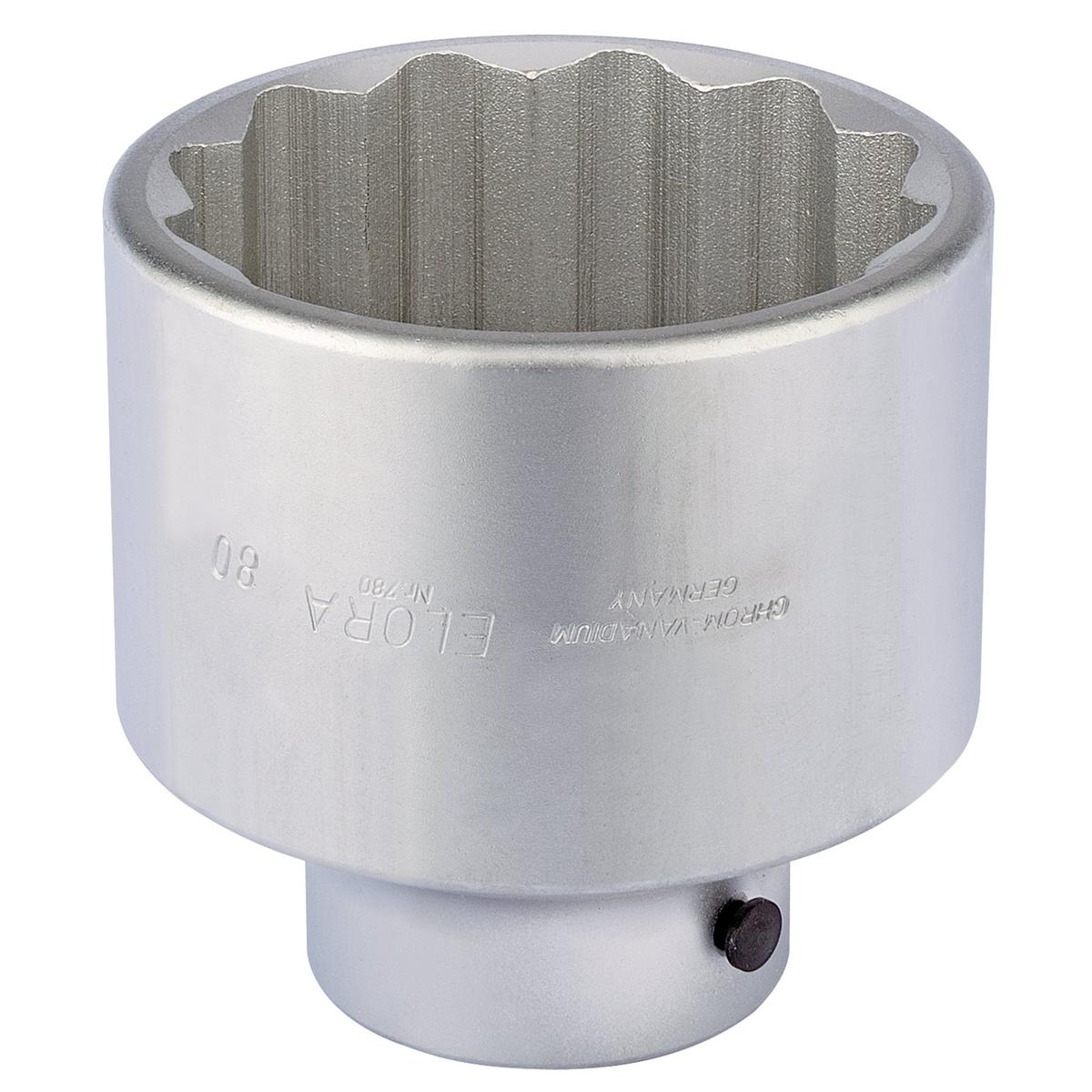 Elora Bi-Hexagon Socket, 1" Sq. Dr., 80mm - Image 1