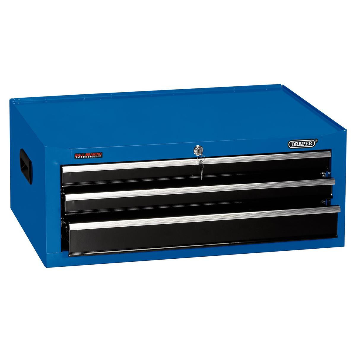 Draper Intermediate Tool Chest, 3 Drawer, 26", Blue - Image 1