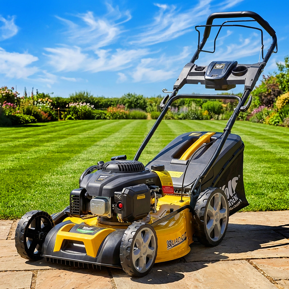 Wolf Garden 20" Recoil Self Propelled "Quad Cut" Petrol Lawn Mower 196cc Engine
