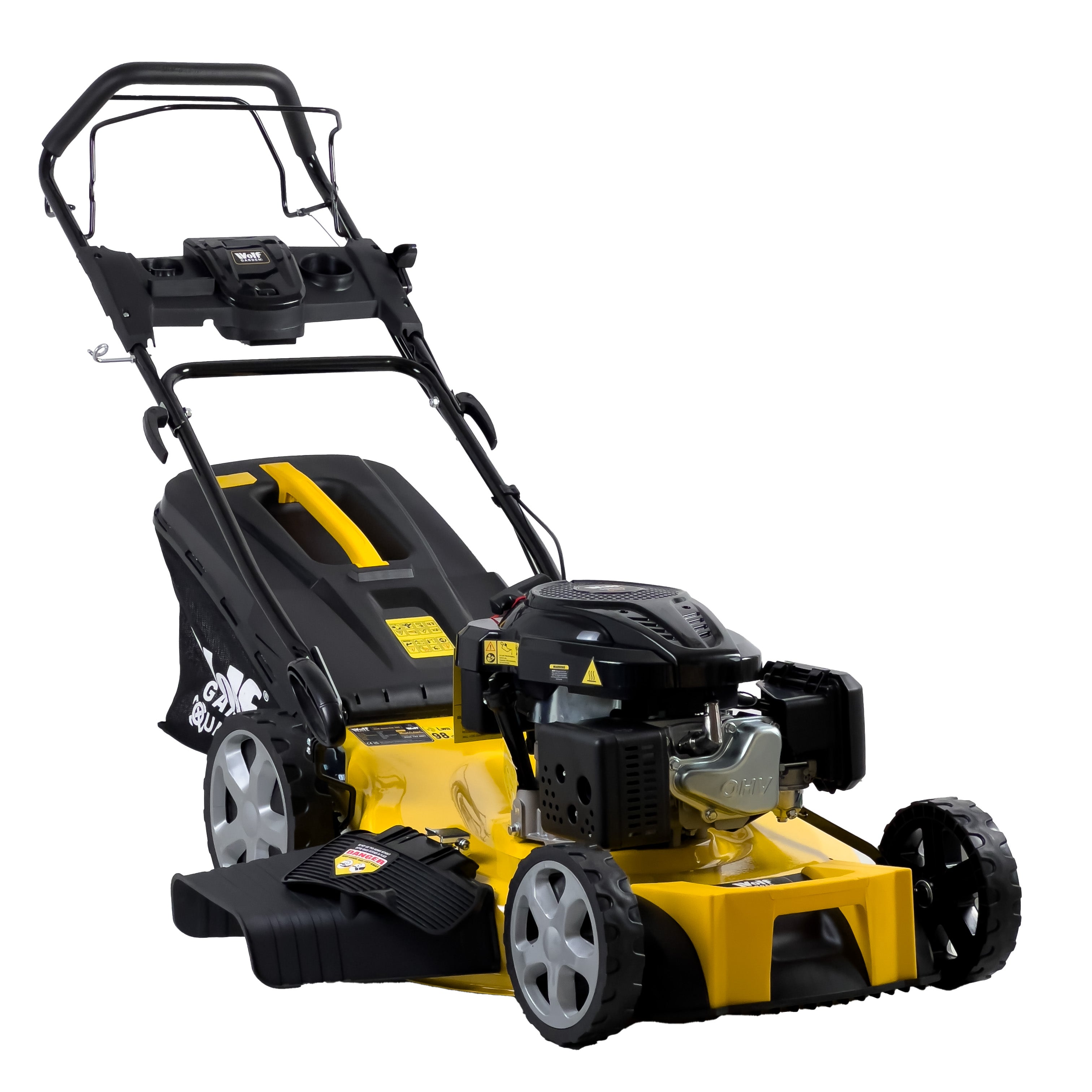 Wolf Garden 22" Self Propelled Recoil "Quad Cut" Petrol Lawn Mower 196cc Engine