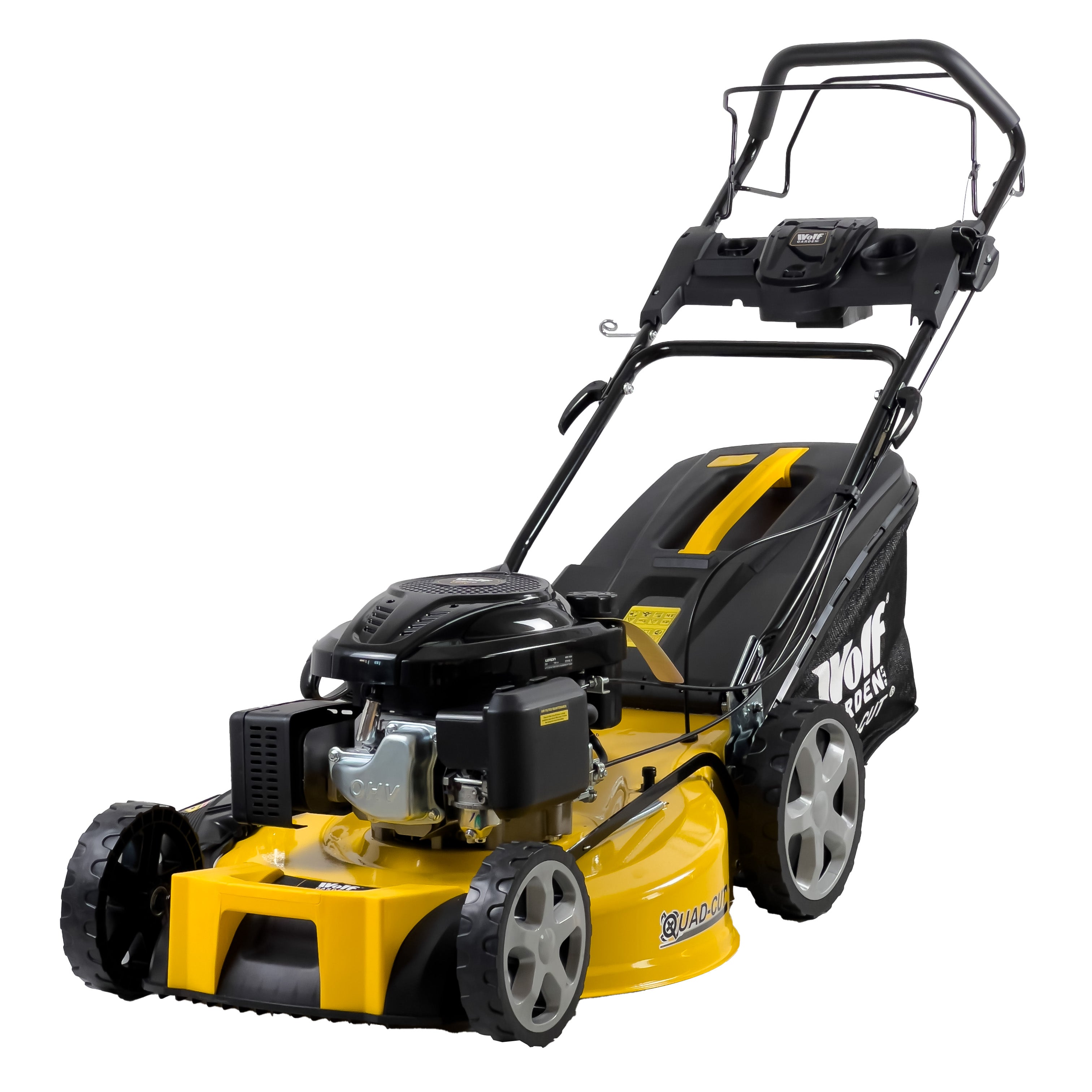 Wolf Garden 22" Self Propelled Recoil "Quad Cut" Petrol Lawn Mower 196cc Engine