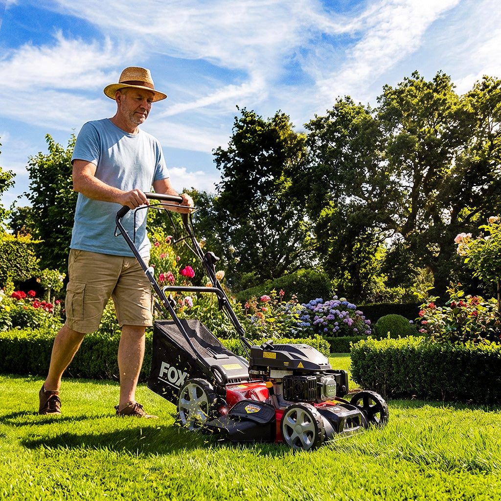 Fox 20" Recoil Self Propelled Petrol Lawn Mower 173cc Engine
