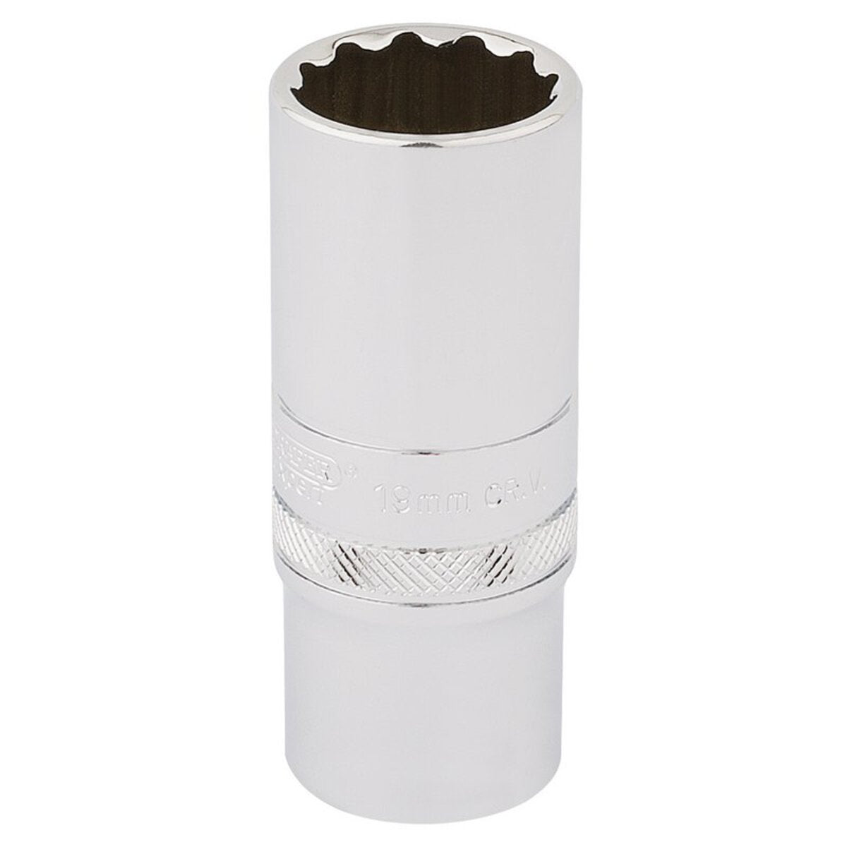 Draper Hi-Torq 12 Point Deep Socket, 3/8" Sq. Dr., 19mm