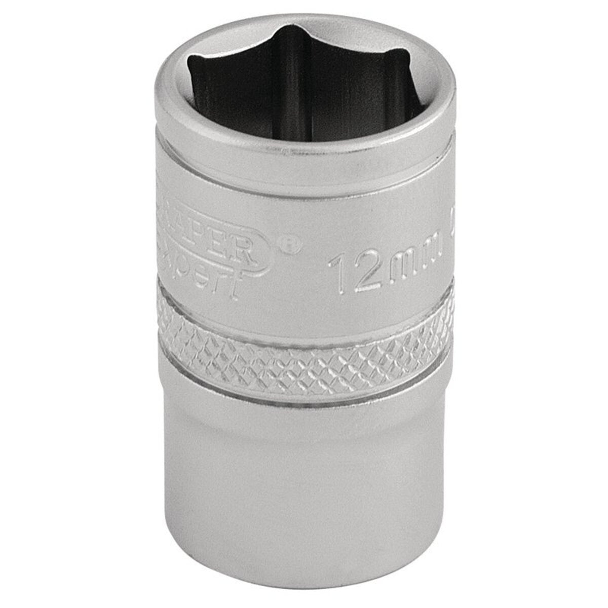 Draper 6 Point Metric Socket, 3/8" Sq. Dr., 12mm