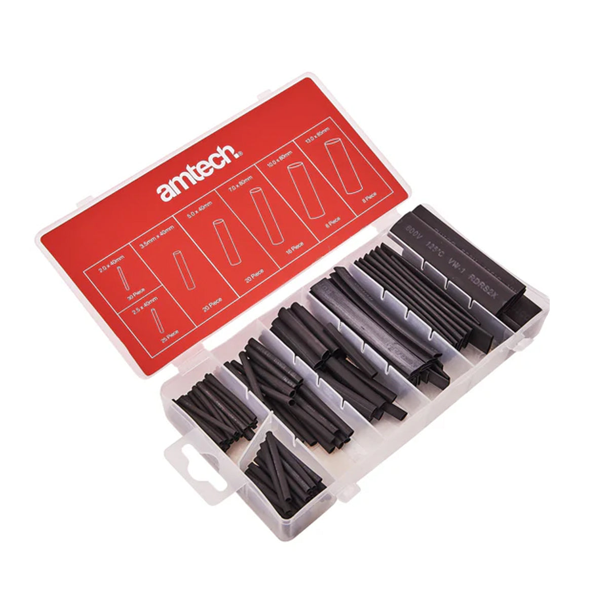 Amtech 127 Piece heat shrink assortment S6205