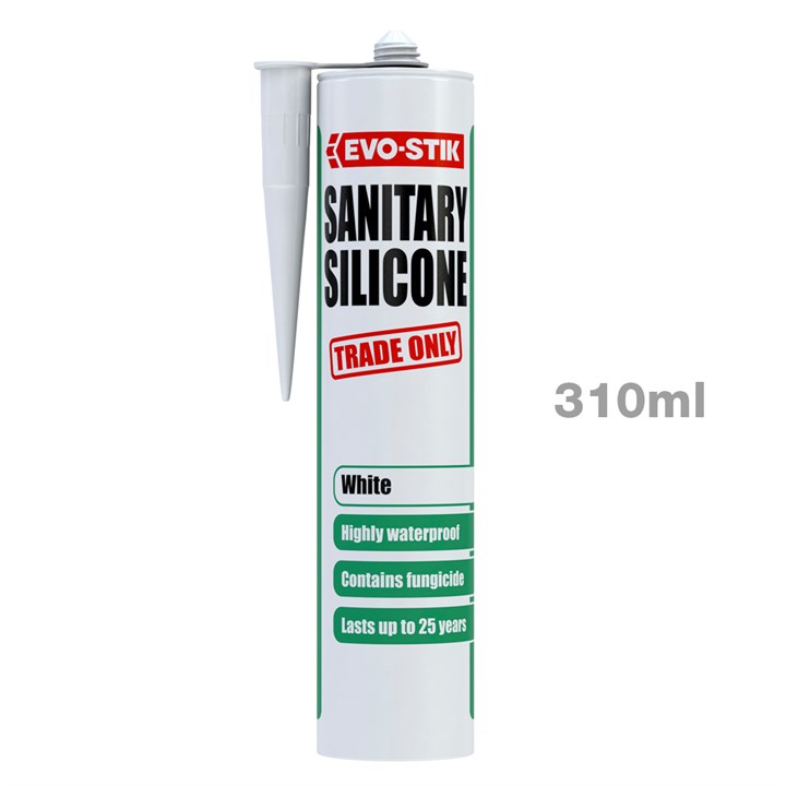 Evo-Stik Sanitary Silicone Sealant White C20 DKBS30613356