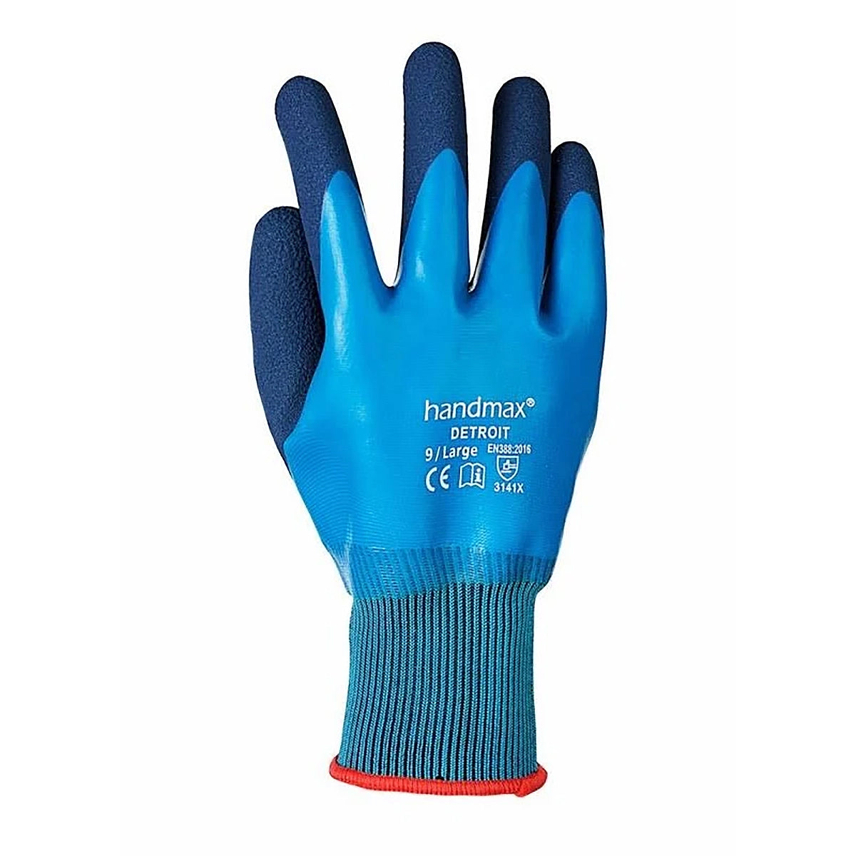 KAMTEC Detroit Fully Waterproof Foam-Latex Glove Size 9/L DTL9