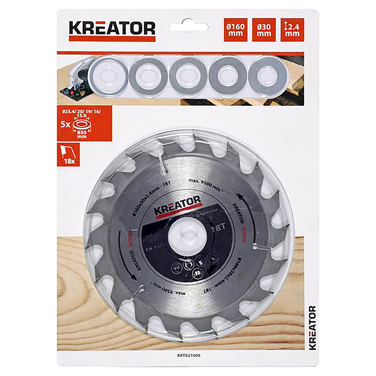 Kreator Circular Saw Blade 160 x 30 x 2,2mm KRT021000