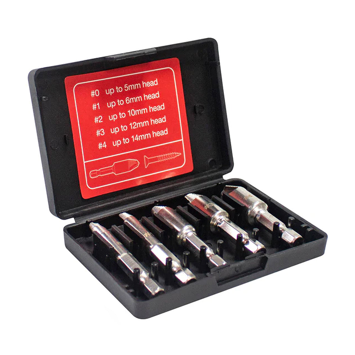 Amtech 5 Piece Cross Head Screw Remover Set S0905