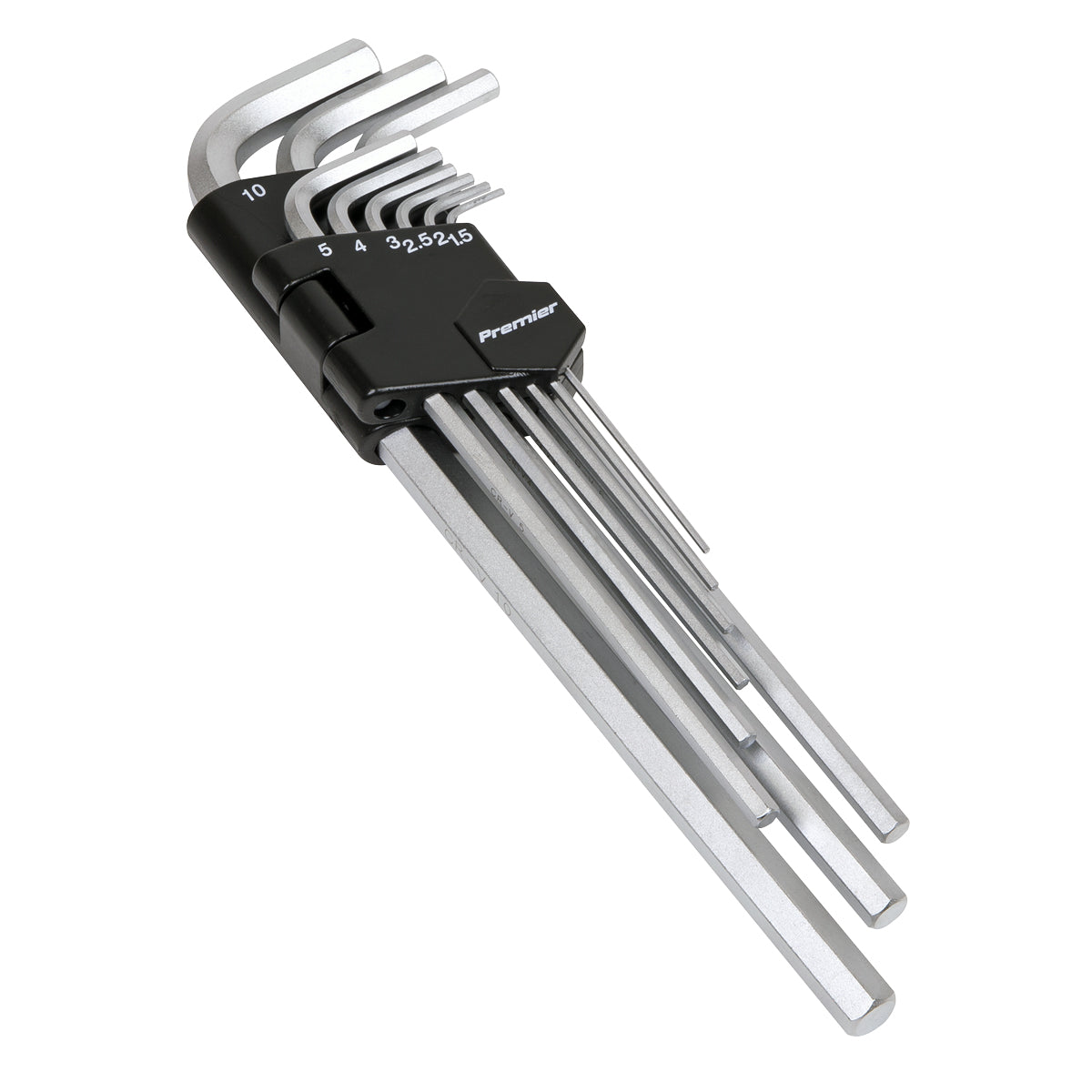 Sealey Premier Extra-Long Hex Key Set 9pc AK7137