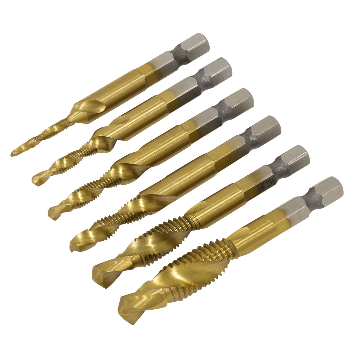 Sealey Combination Drill & Tap Bit Set 6pc AK3025