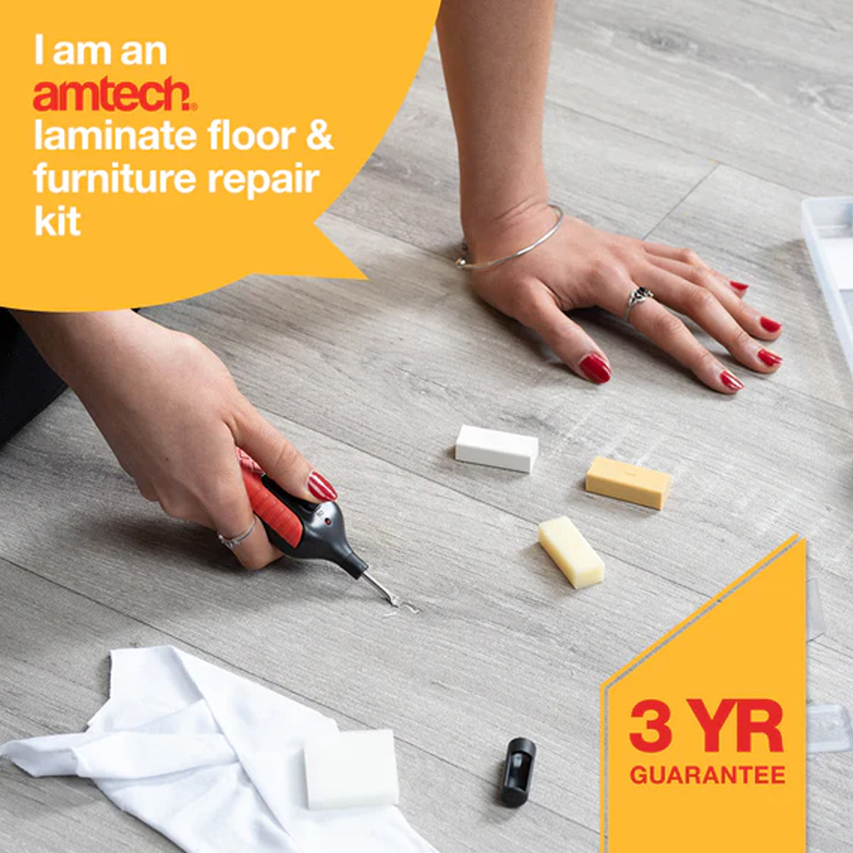 Amtech Laminate floor furniture repair kit G4210