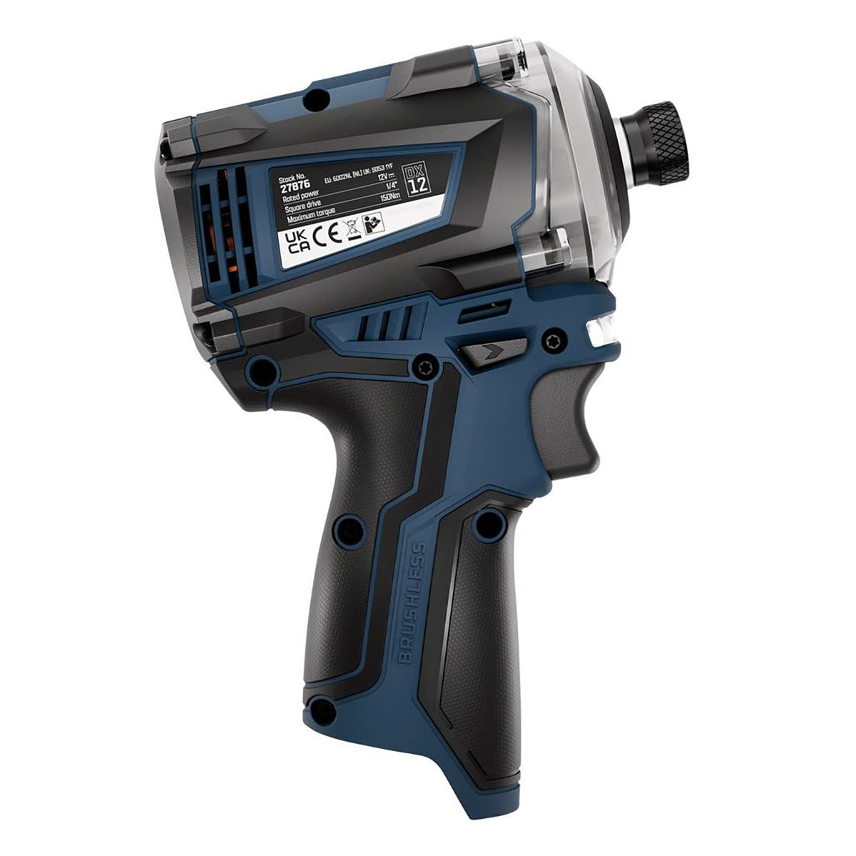 Draper DXPULSE 12V Brushless Impact Driver, 1/4" Sq. Dr. (Sold Bare) 27876