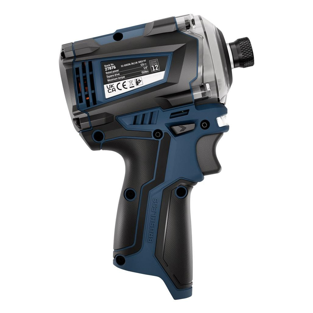 Draper DXPULSE 12V Brushless Combi Drill & Impact Driver Complete Kit 27983