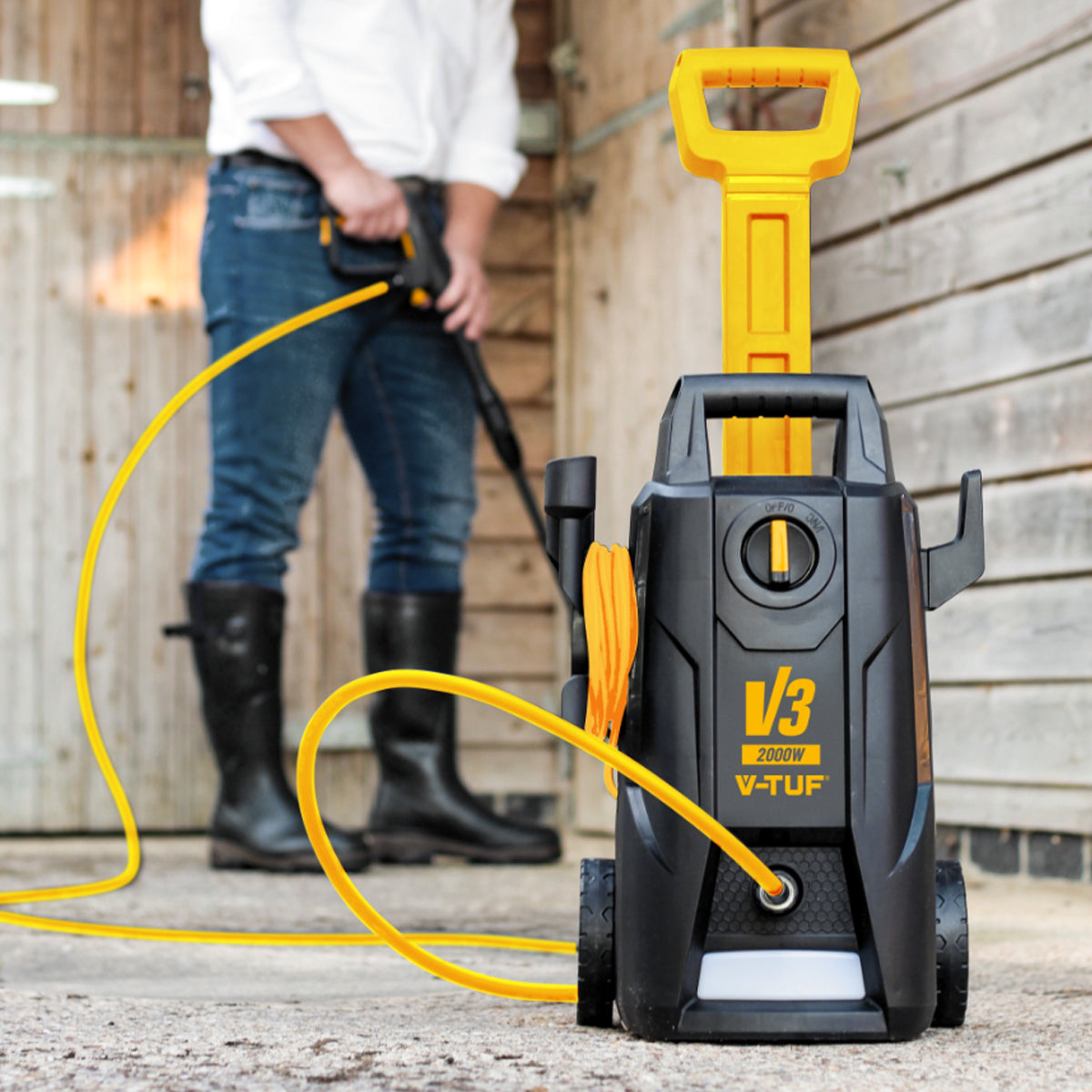 V-TUF 150Bar Electric Pressure Washer with Sky Reacher