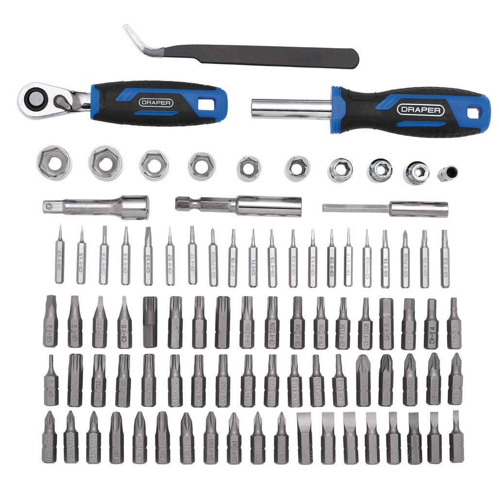Draper Ratchet and Screwdriver Bit Set (92 Piece) 27785