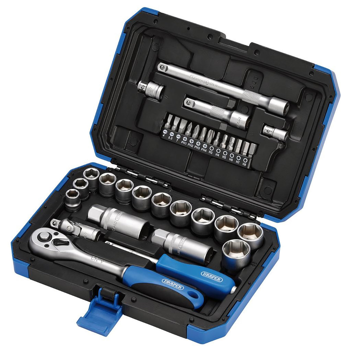Draper Metric Socket Set, 3/8" Sq. Dr. (34 Piece) 89558