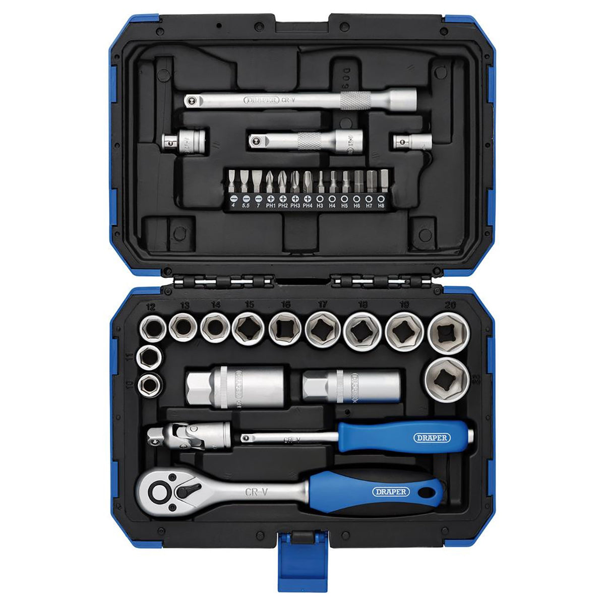 Draper Metric Socket Set, 3/8" Sq. Dr. (34 Piece) 89558
