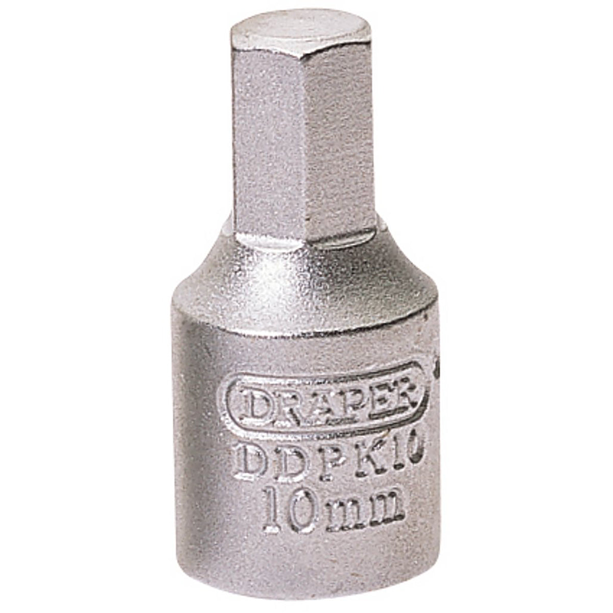 Draper Hexagon Drain Plug Key, 3/8" Sq. Dr., 10mm 38328