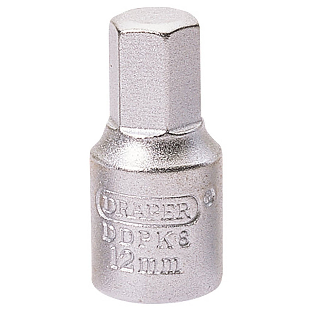 Draper Hexagon Drain Plug Key, 3/8" Sq. Dr., 12mm 38326