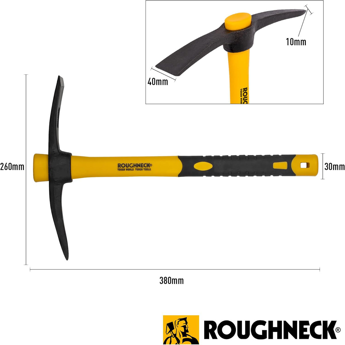 Roughneck Micro Pick Mattock 400g (14oz) ROU64011