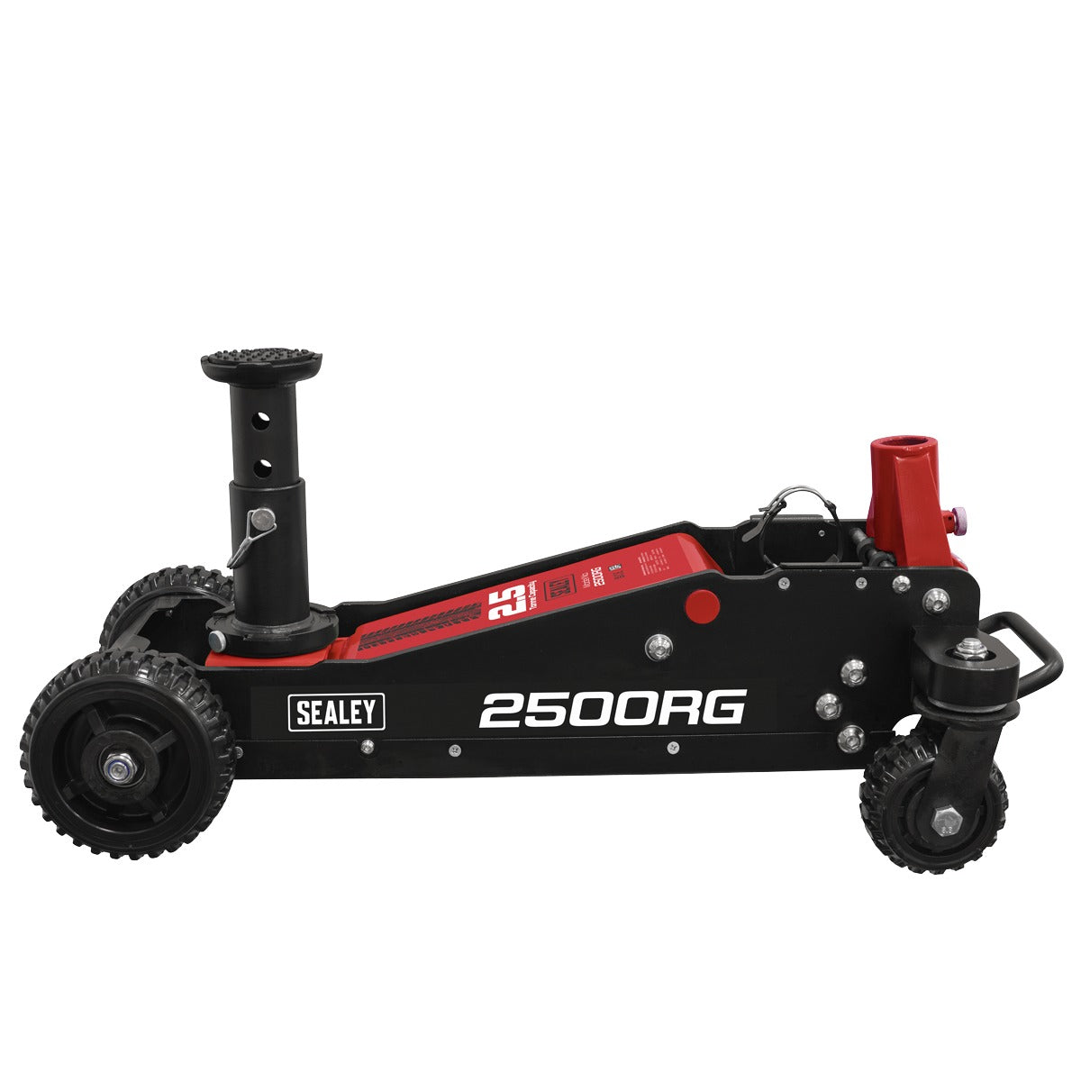 Sealey Big Wheel Hybrid Trolley Jack for Off-Road Vehicles, SUVs, Vans & 4x4s with Super Rocket Lift 2.5 Tonne 2500RG