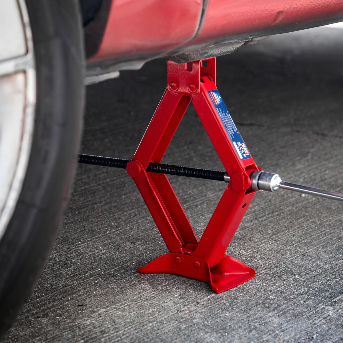 Sealey Heavy-Duty Scissor Jack 1 Tonne 57M