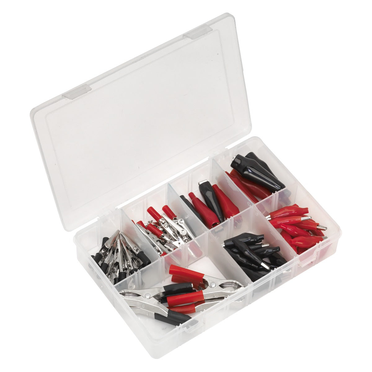 Sealey Crocodile Clip Assortment 60pc - Black & Red AB023CA