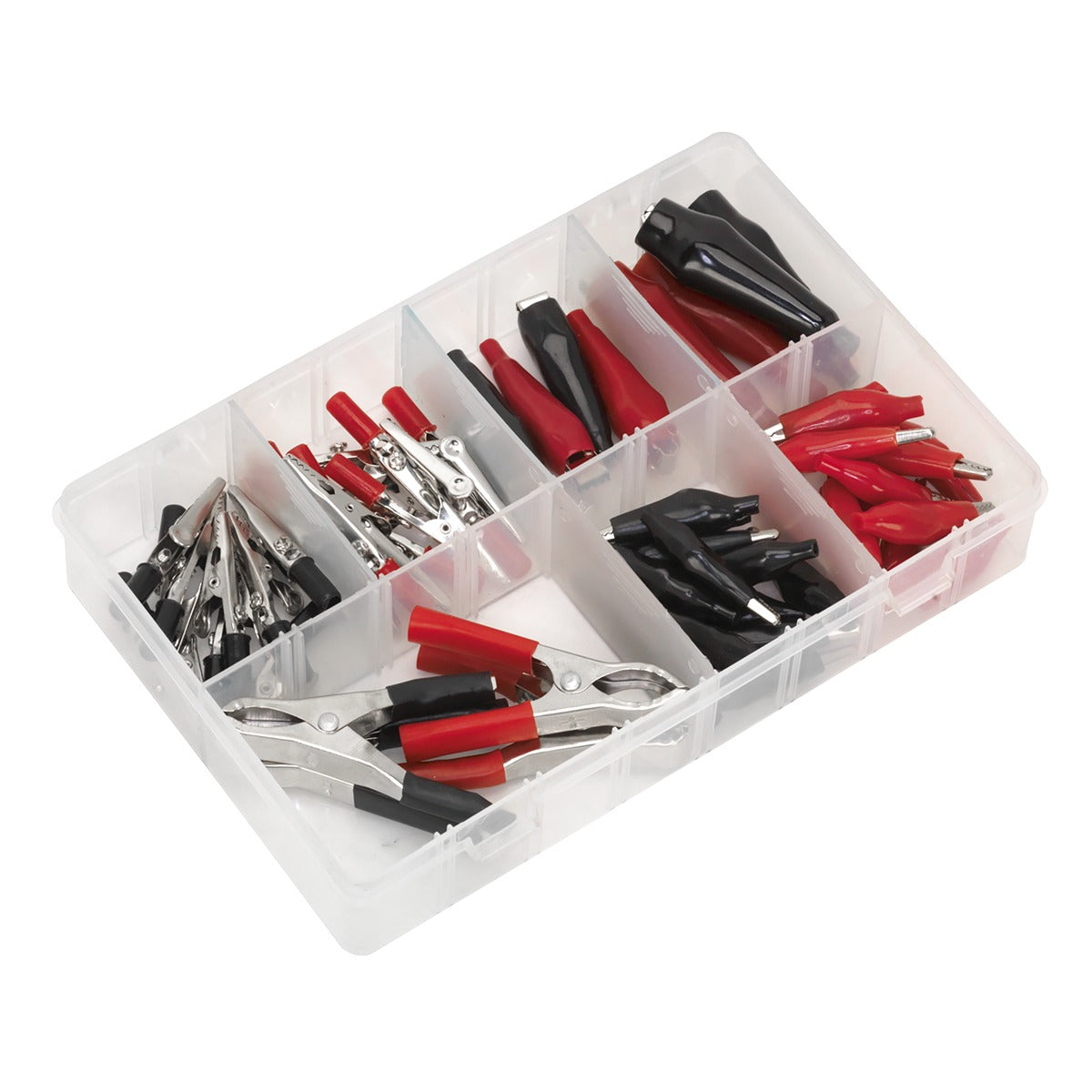 Sealey Crocodile Clip Assortment 60pc - Black & Red AB023CA