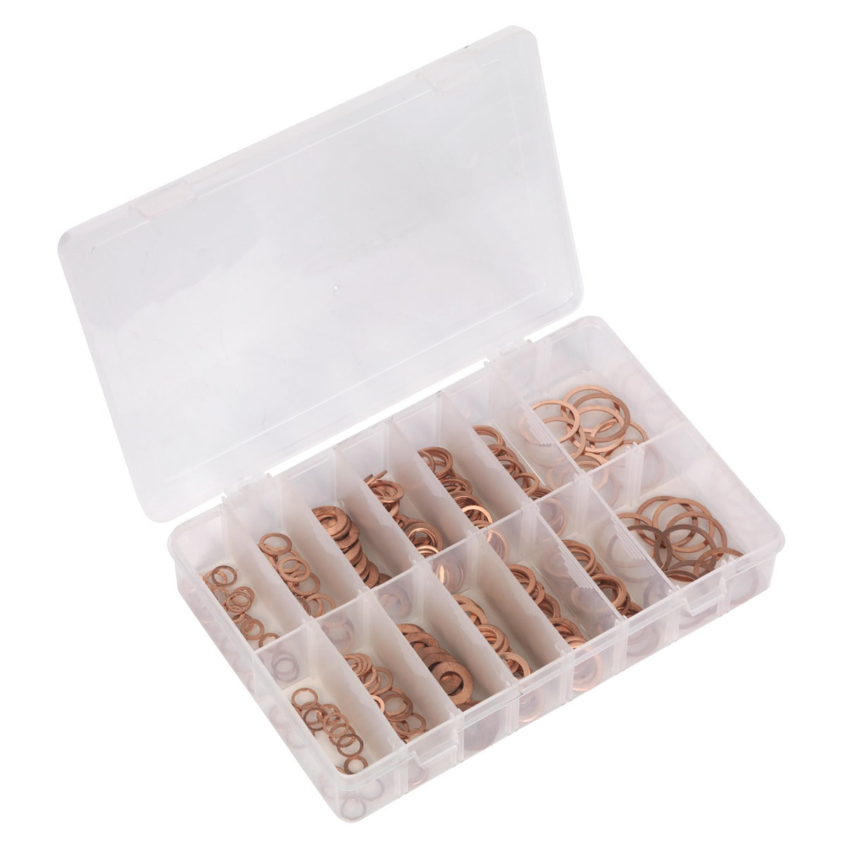 Sealey Diesel Injector Copper Washer Assortment 250pc AB027CW