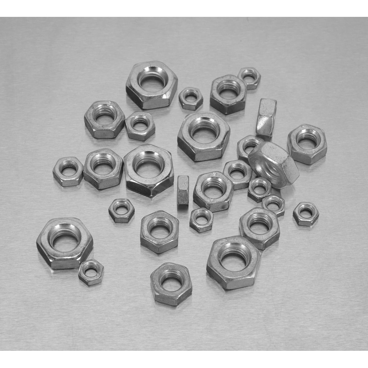 Sealey Steel Nut Assortment M5-M10 370pc AB028SN