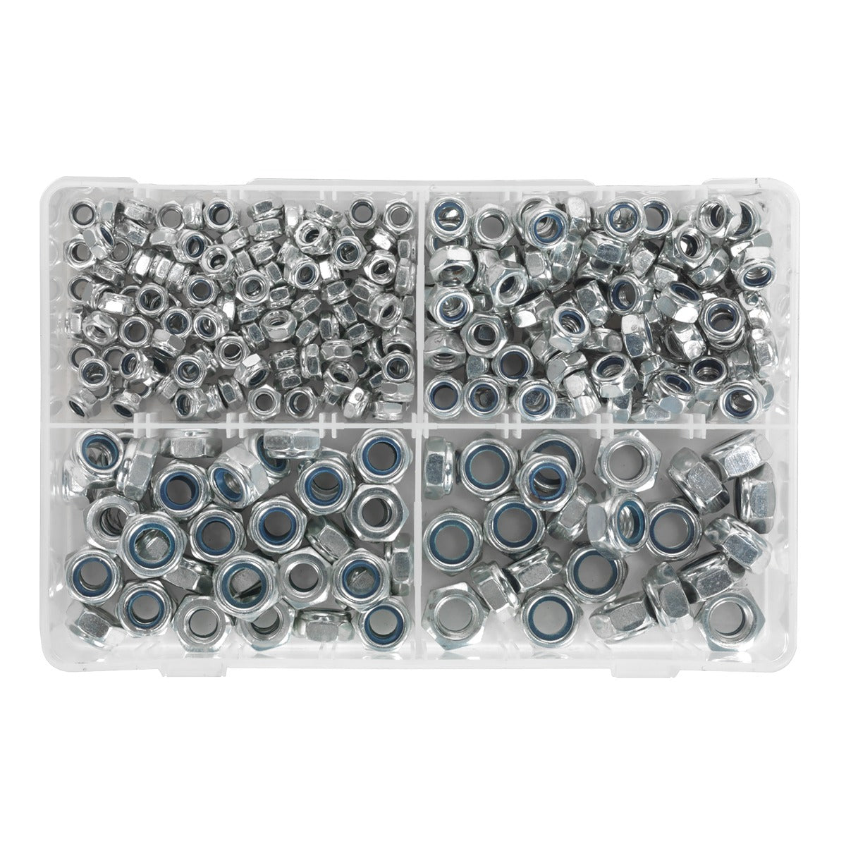 Sealey Nylon Locknut Assortment M6-M12 300pc AB032LN