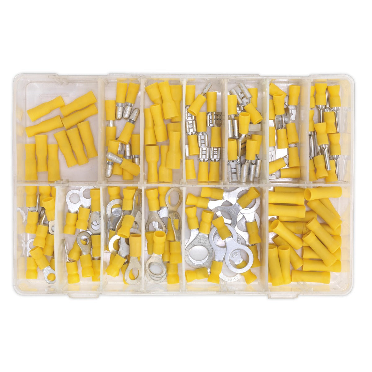 Sealey Crimp Terminal Assortment 140pc - Yellow AB041YT