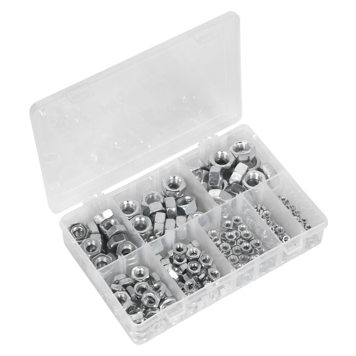 Sealey Steel Nut Assortment 255pc M4-M16 Metric AB046SN