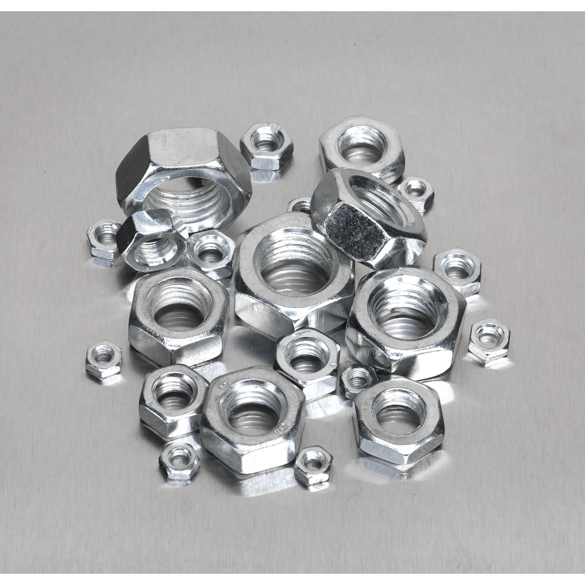 Sealey Steel Nut Assortment 255pc M4-M16 Metric AB046SN