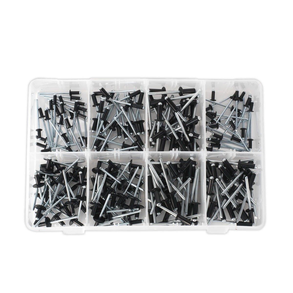 Sealey Black Anodised Rivet Assortment 200pc AB074BR