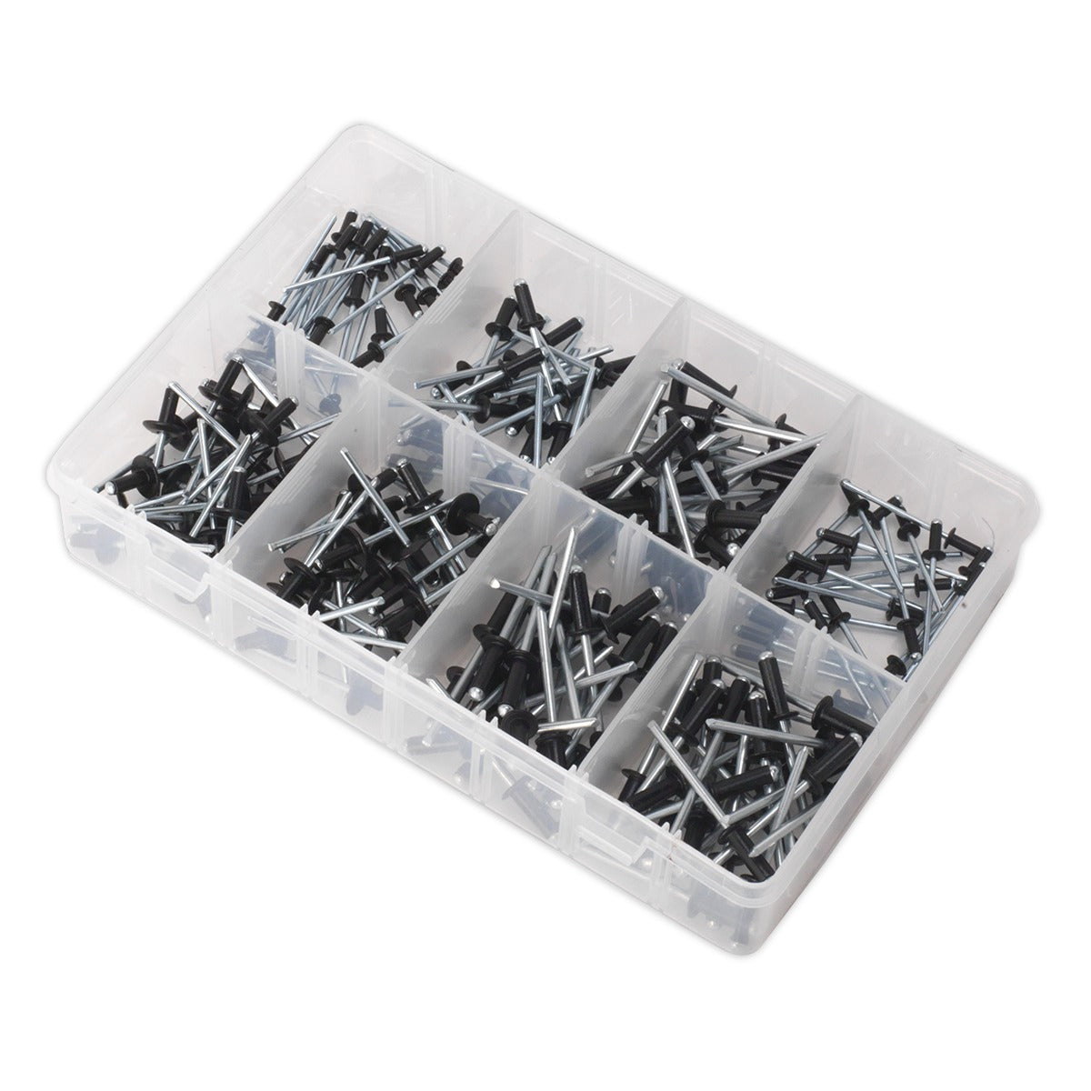 Sealey Black Anodised Rivet Assortment 200pc AB074BR