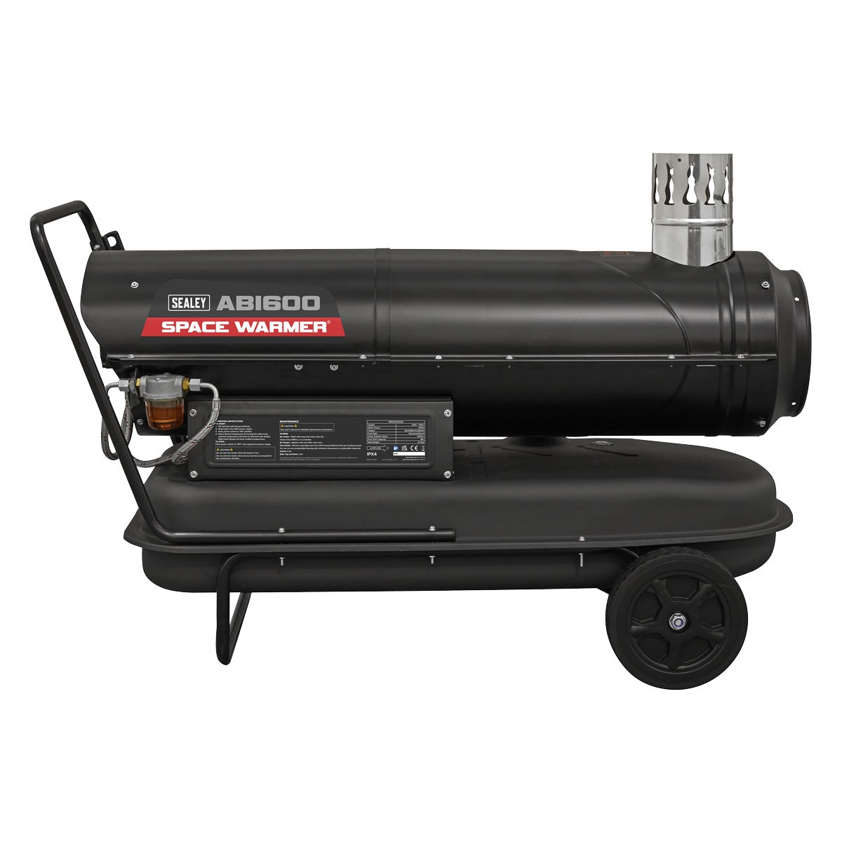 Sealey Space Warmer Indirect Kerosene/Diesel Heater 68,000Btu/hr with 5M Ducting ABI600COMBO