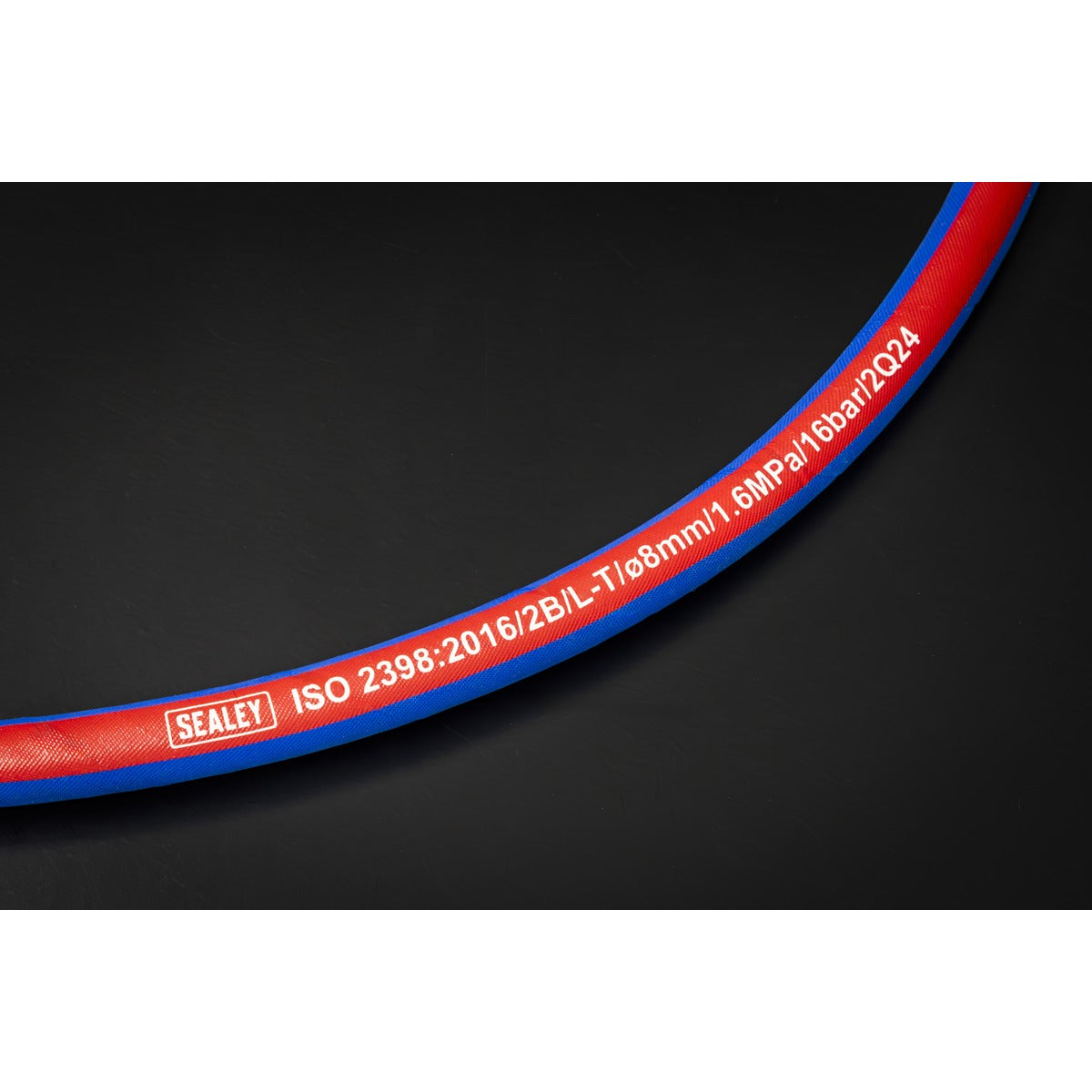 Sealey Extra-Heavy-Duty Air Hose with 1/4"BSP Unions 5m x 8mm AH5R