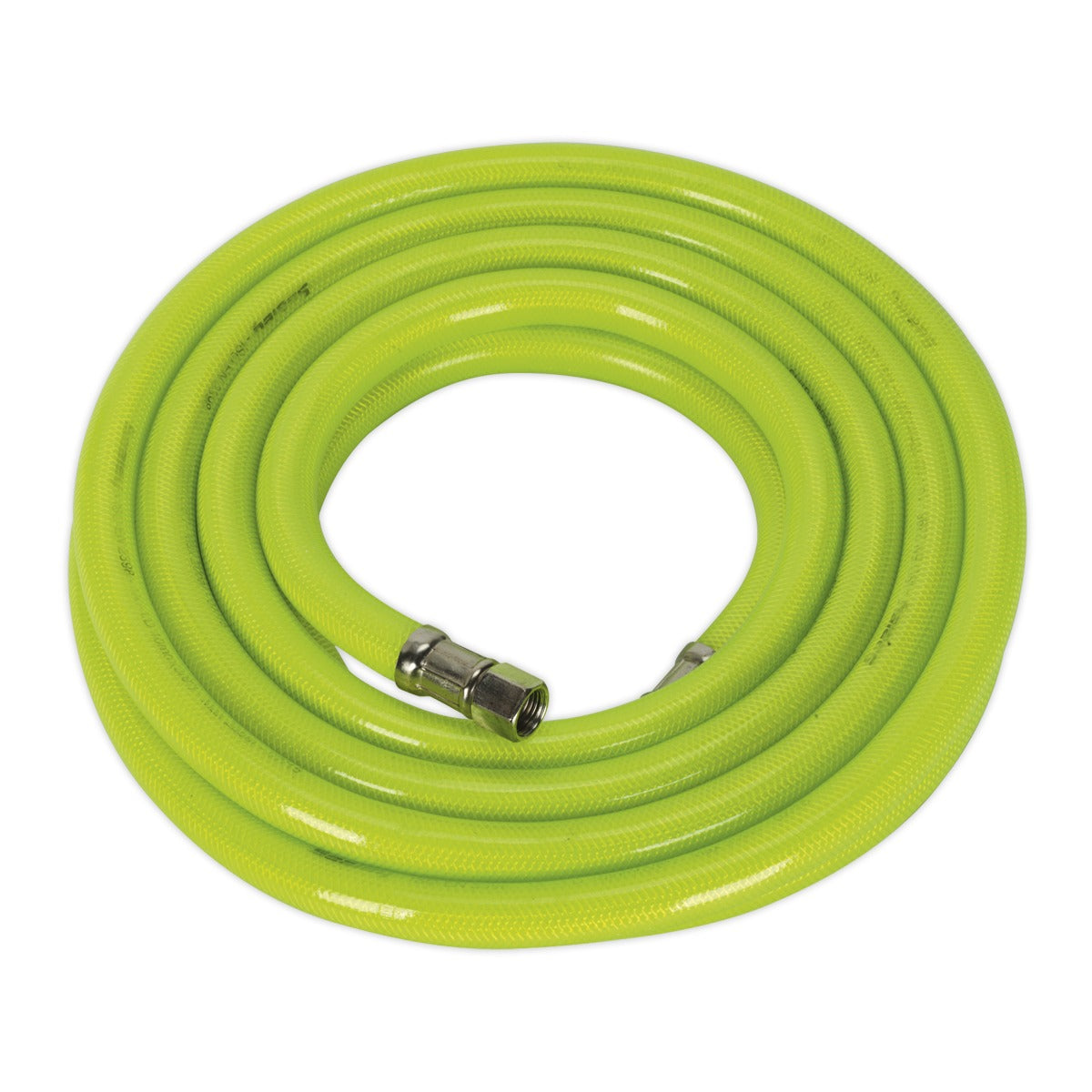 Sealey High-Visibility Air Hose with 1/4"BSP Unions 5m x 10mm AHFC538