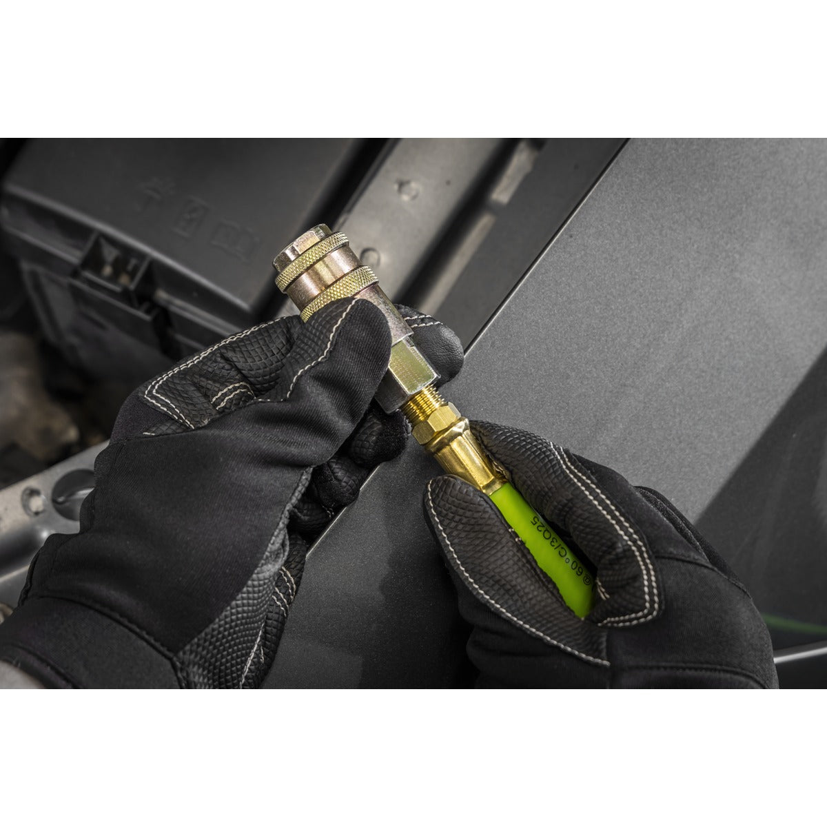 Sealey High-Visibility Hybrid Air Hose with 1/4"BSP Unions 10m x 8mm AHH10