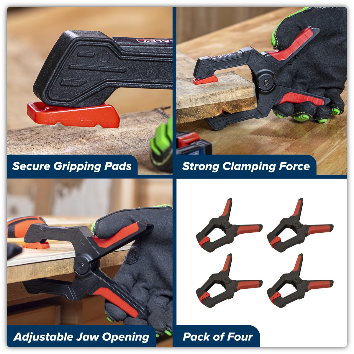 Sealey Spring Clamp Set 80mm 4pc AK064