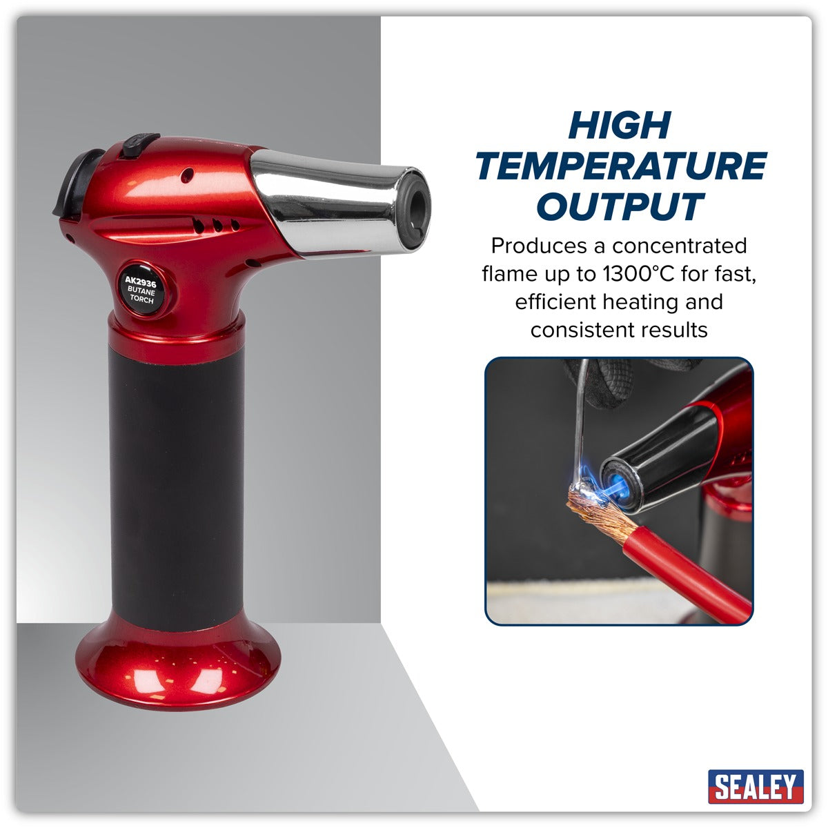 Sealey Refillable Butane Heating/Soldering Torch AK2936